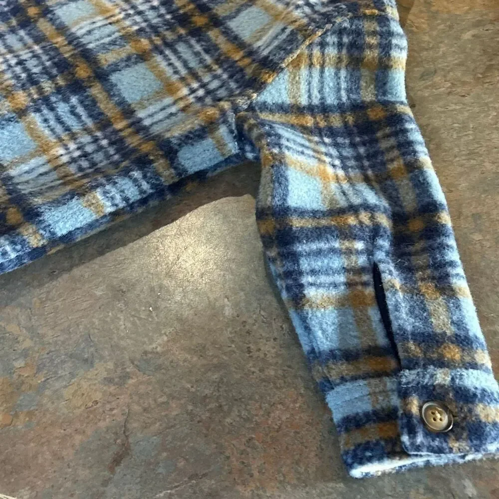 Carter’s Blue Plaid Shacket 2T NWT Lined Shirt Jacket